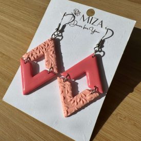 Pikkelyes rombusz - rózsaszín - púder