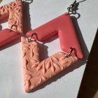 Pikkelyes rombusz - rózsaszín - púder