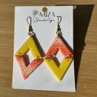 Pikkelyes rombusz - citromsárga - narancs