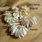 Shelly - tört fehér (ivory) - arany karikán