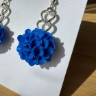 Balerina fülbevaló - királykék