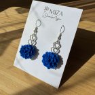 Balerina fülbevaló - királykék