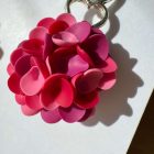 Balerina fülbevaló - rózsaszín tarka