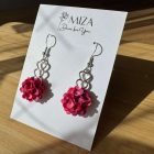 Balerina fülbevaló - rózsaszín tarka