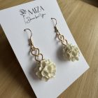 Balerina fülbevaló - törtfehér (ivory)