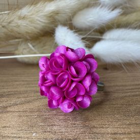 Sziromfelhős gyűrű - metál fényű magenta