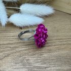 Sziromfelhős gyűrű - metál fényű magenta