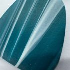 2 részes tompa trapéz fülbevaló - fenyőzöld - csíkor